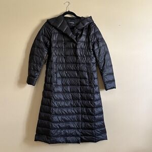 Elegant Long Black Puffer Coat
